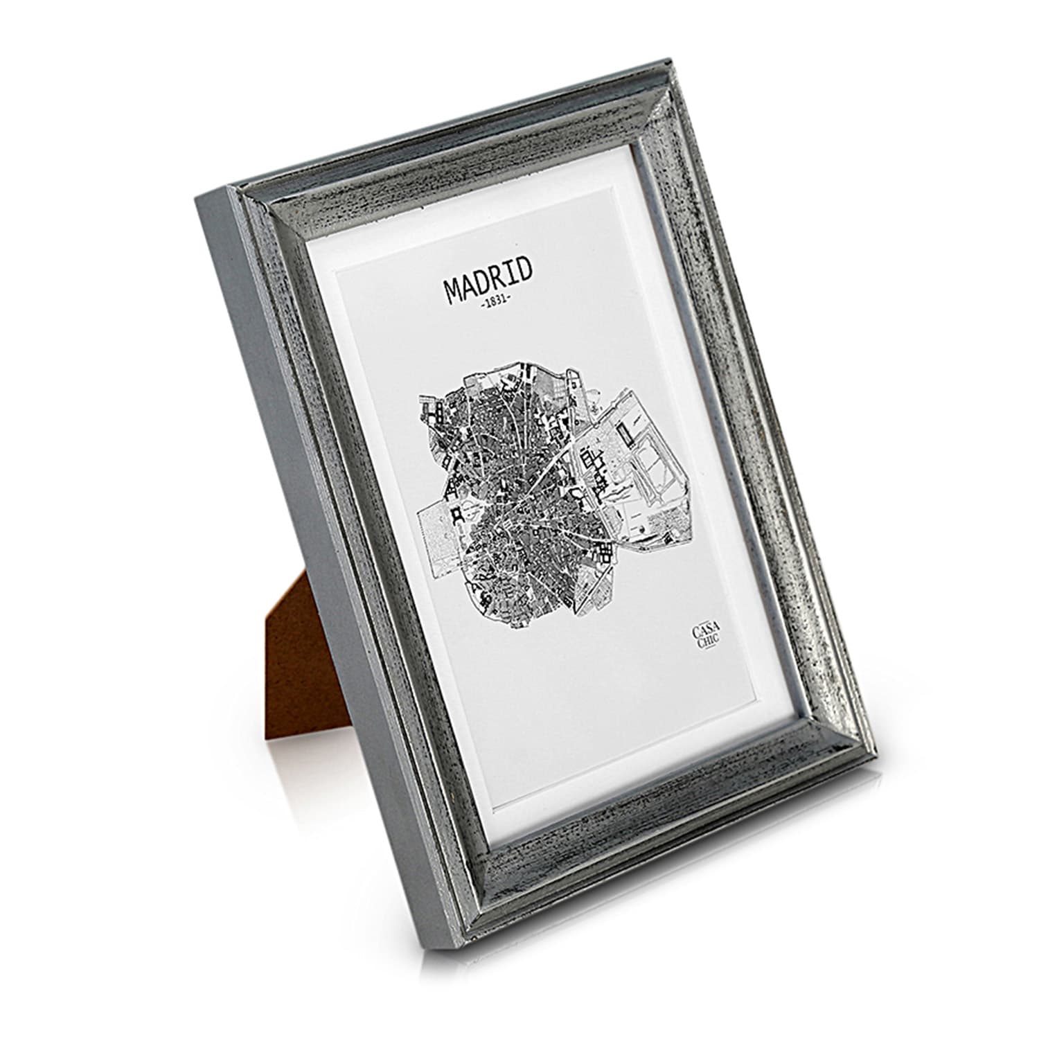 Casa Chic Lancaster cornice, rettangolare, foto 17 x 12 cm, passepartout, legno