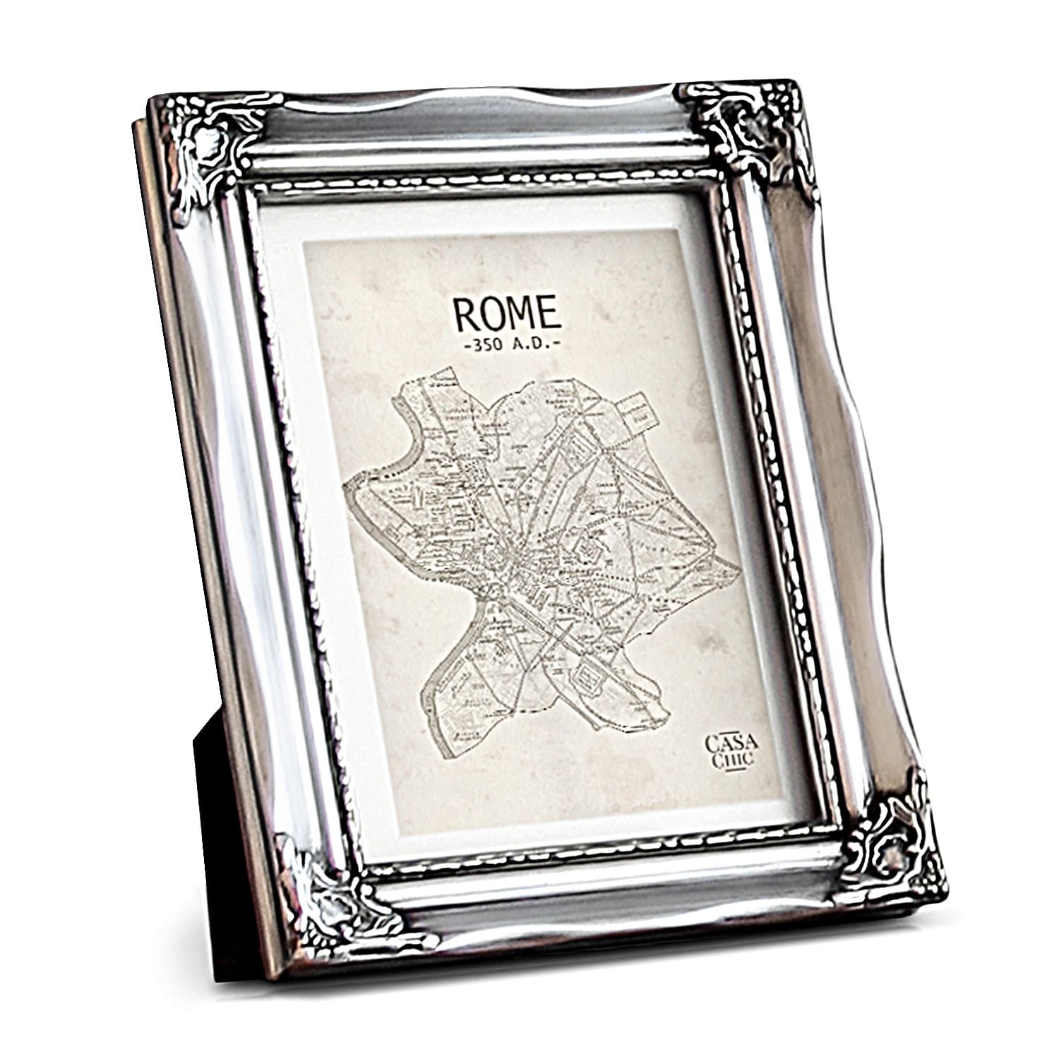Casa Chic Regent Bilderrahmen rechteckig 17 x 12 cm Fotos Passepartout Glas Rokoko