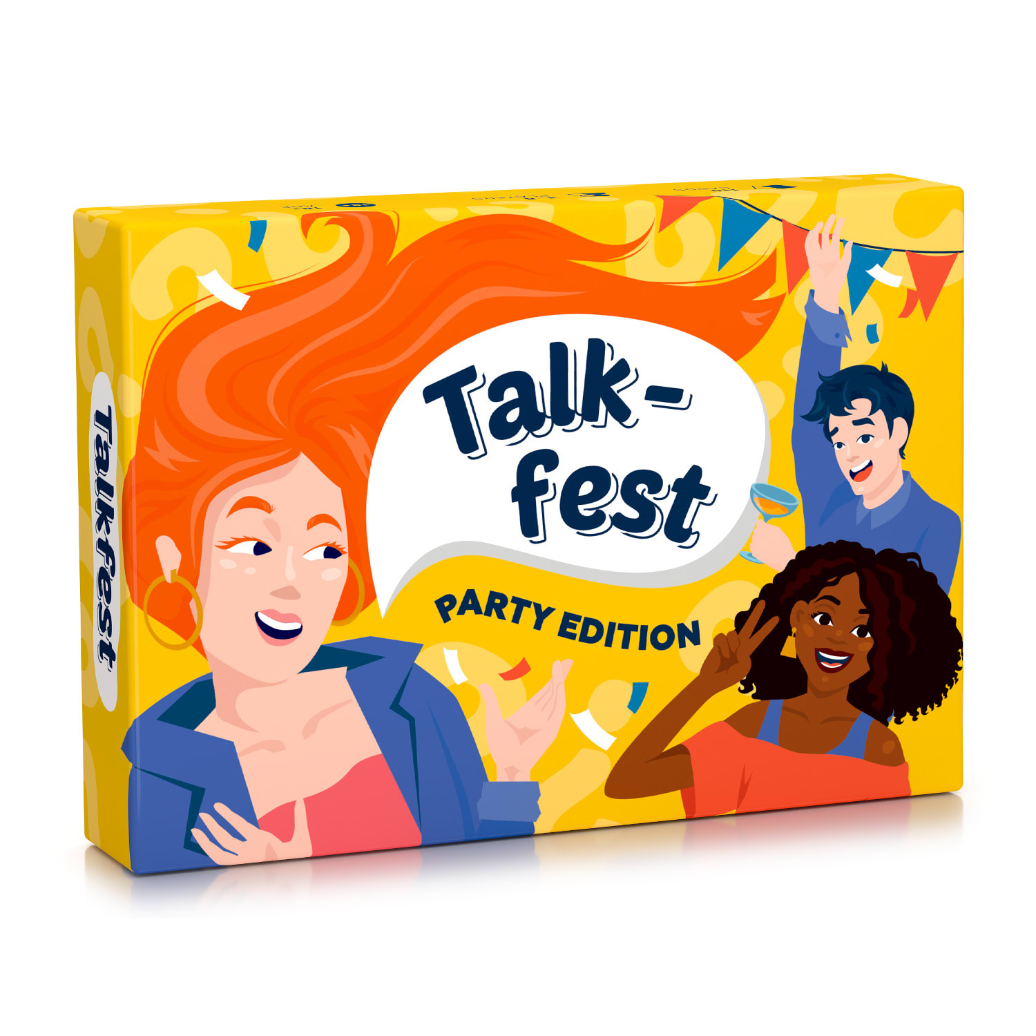 Levně Spielehelden Talkfest Party Edition, Karetní hra s více než 100 otázkami v angličtině