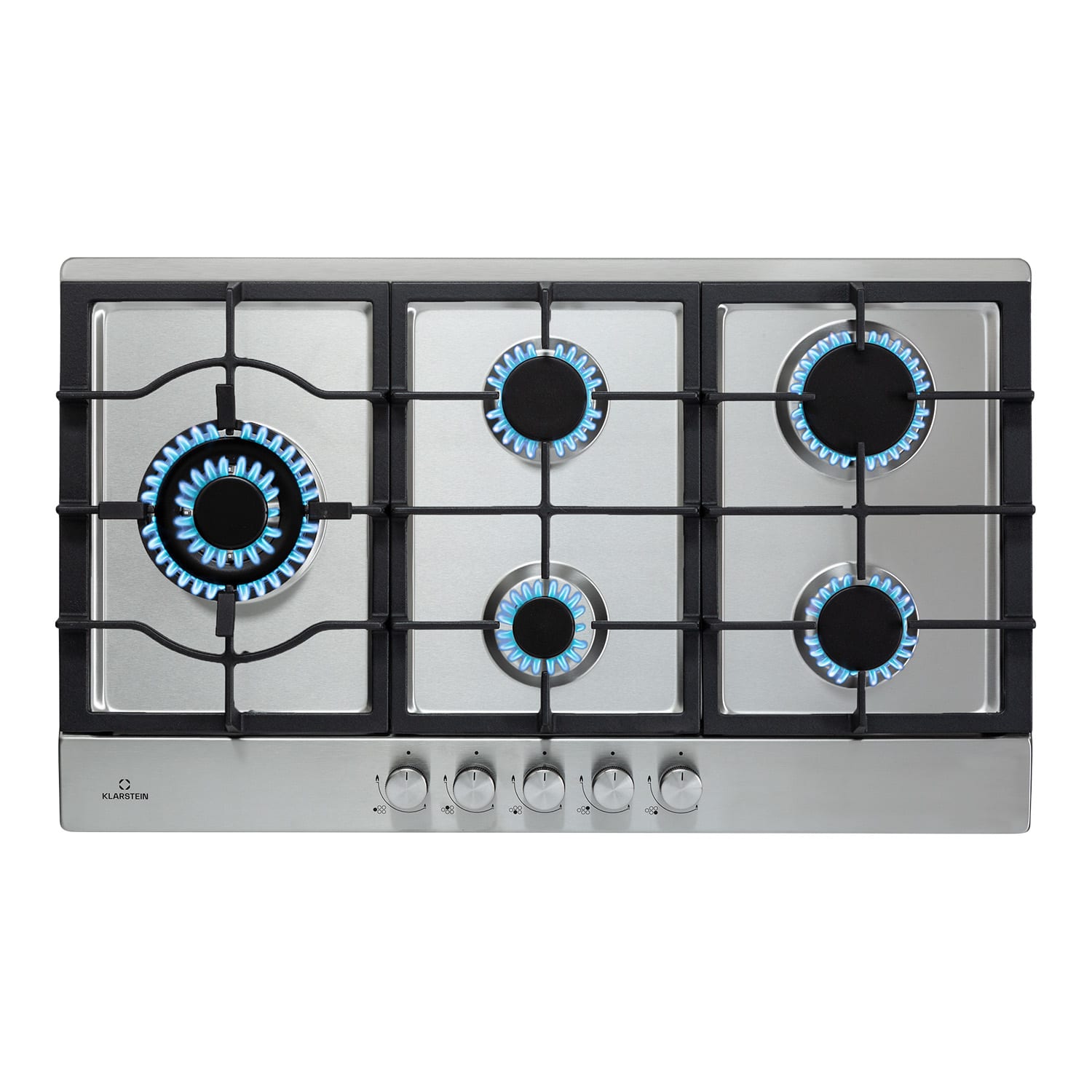 Klarstein Ignito Chef Edition 5 zones gas hob 5 burners Sabaf burners glass ceramic