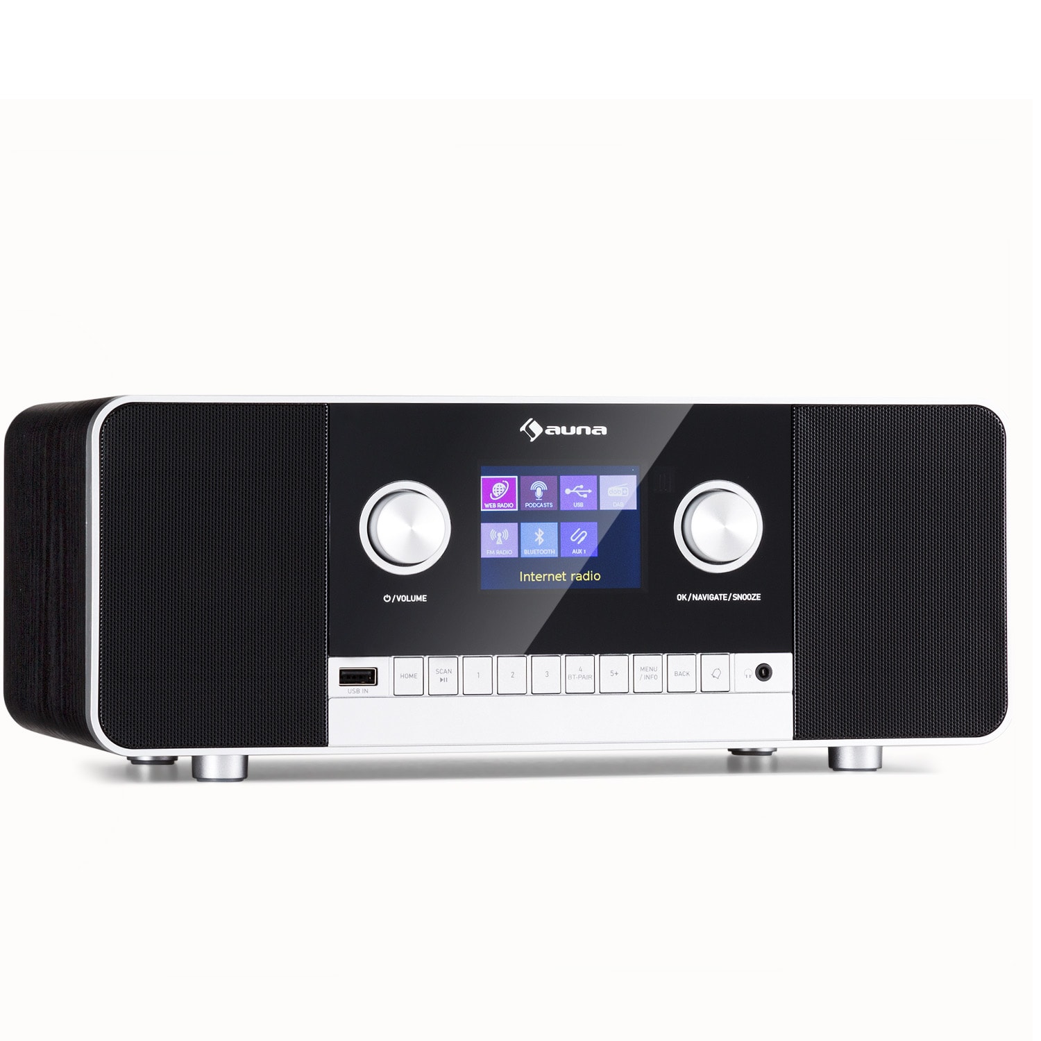 Auna Connect 120 MKII Internetradio Bluetooth WLAN DAB/DAB+ USB AUX MG3-Connect120 2G BK