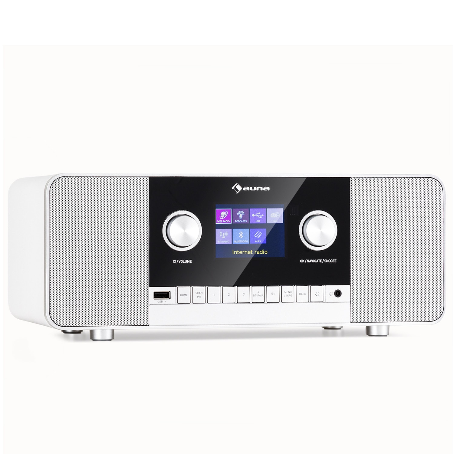 Auna Connect 120 MKII Internetradio Bluetooth WLAN DAB/DAB+ USB AUX MG3-Connect120 2G WH