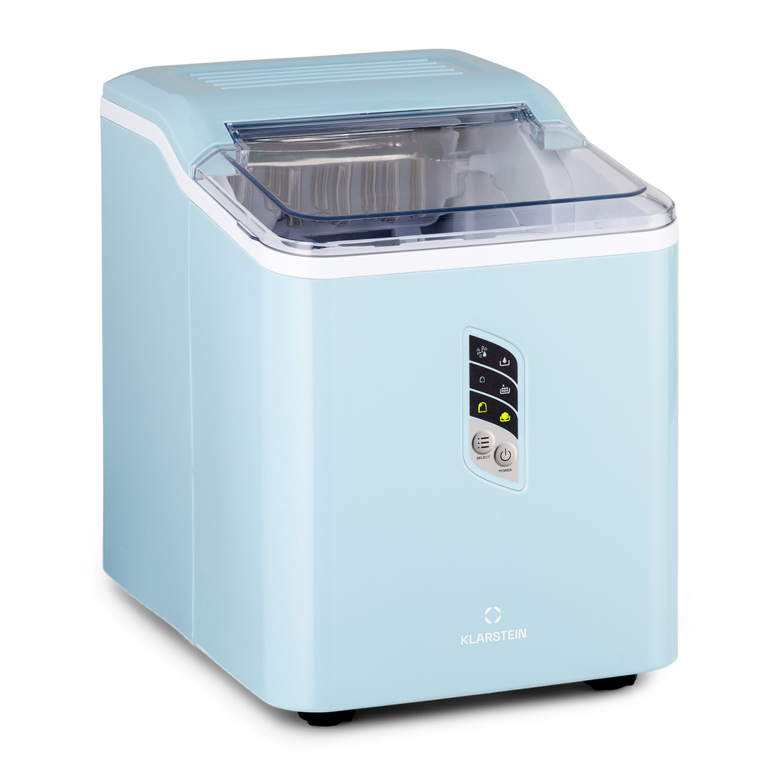 Klarstein Albaron Eiswürfelmaschine Bullet-Eis 12 kg / 24 h 1,5 Ltr. Display TK49-Albaron-blue