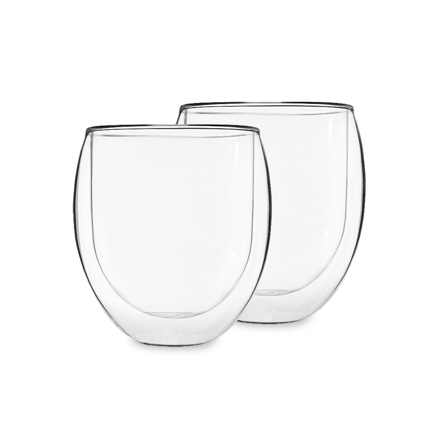 Levně Feelino Ice set 2, sklenice na čaj, sada 2 kusů, 400 ml, vysoce kvalitní borosilikátové sklo, vhodné do myčky nádobí