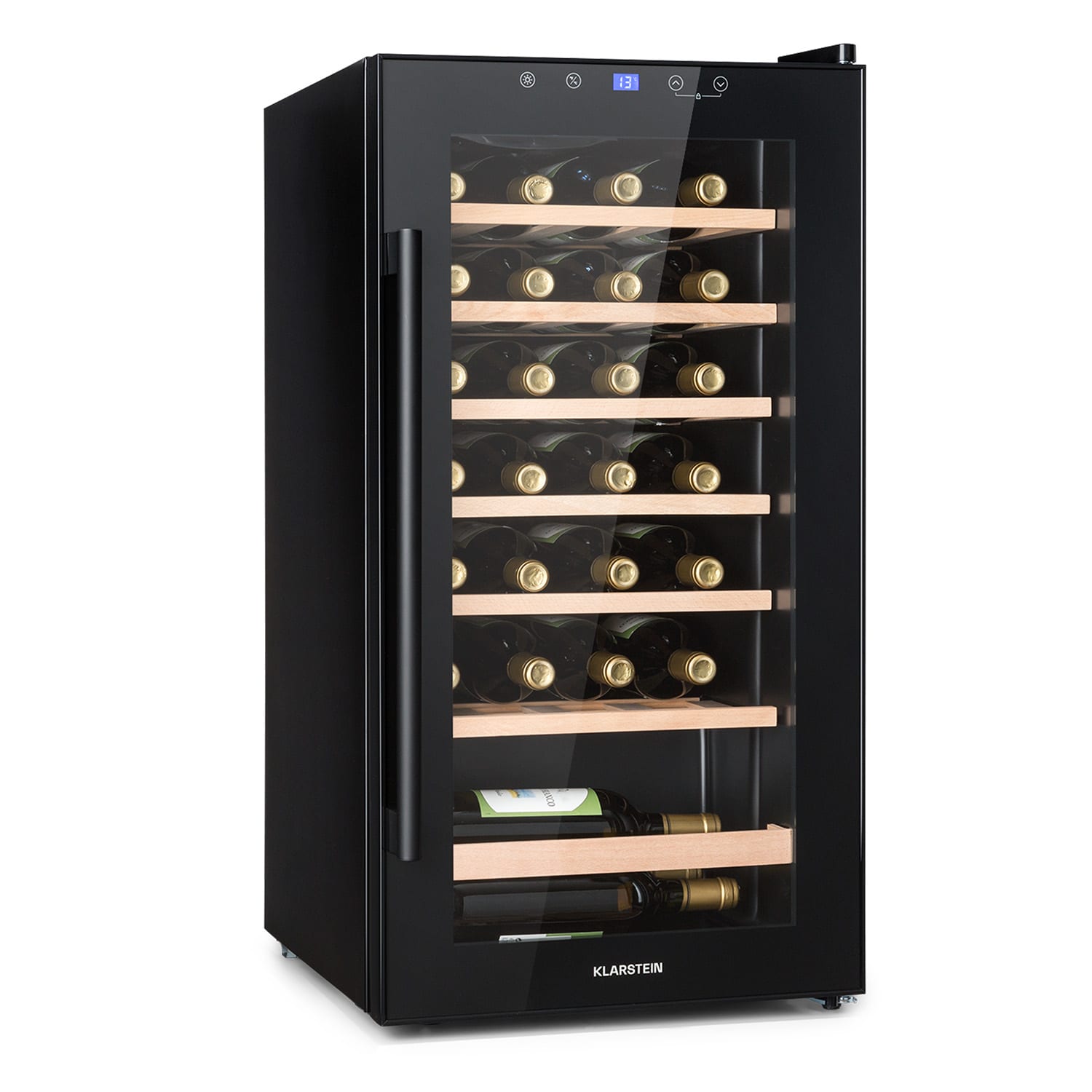 Klarstein Barossa 29 Uno, borhűtő, 88 liter, 28 palack, 1 zóna, érintőképernyő akciós termékkép 1