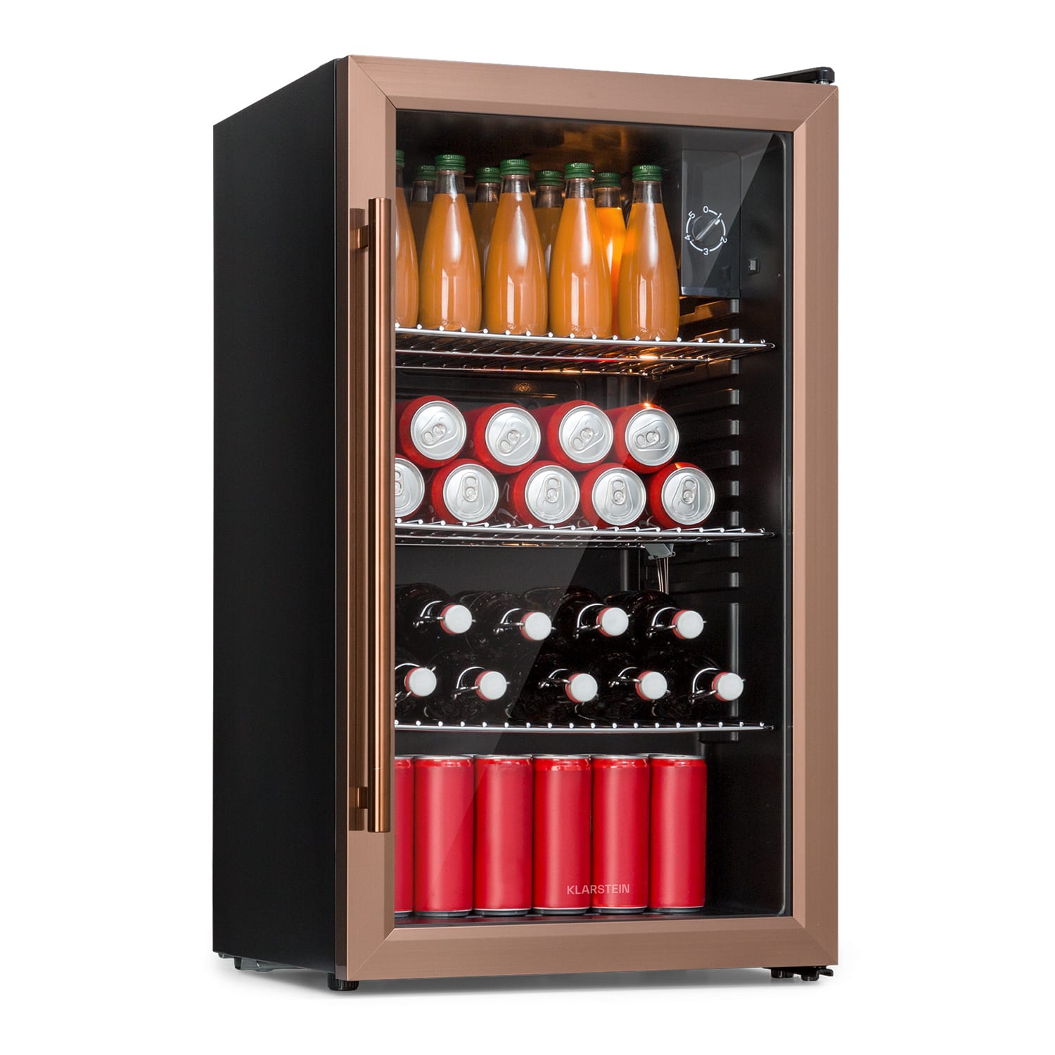 Klarstein Nevera Beersafe XXL 80 litros 3 estantes puerta de cristal panorámica