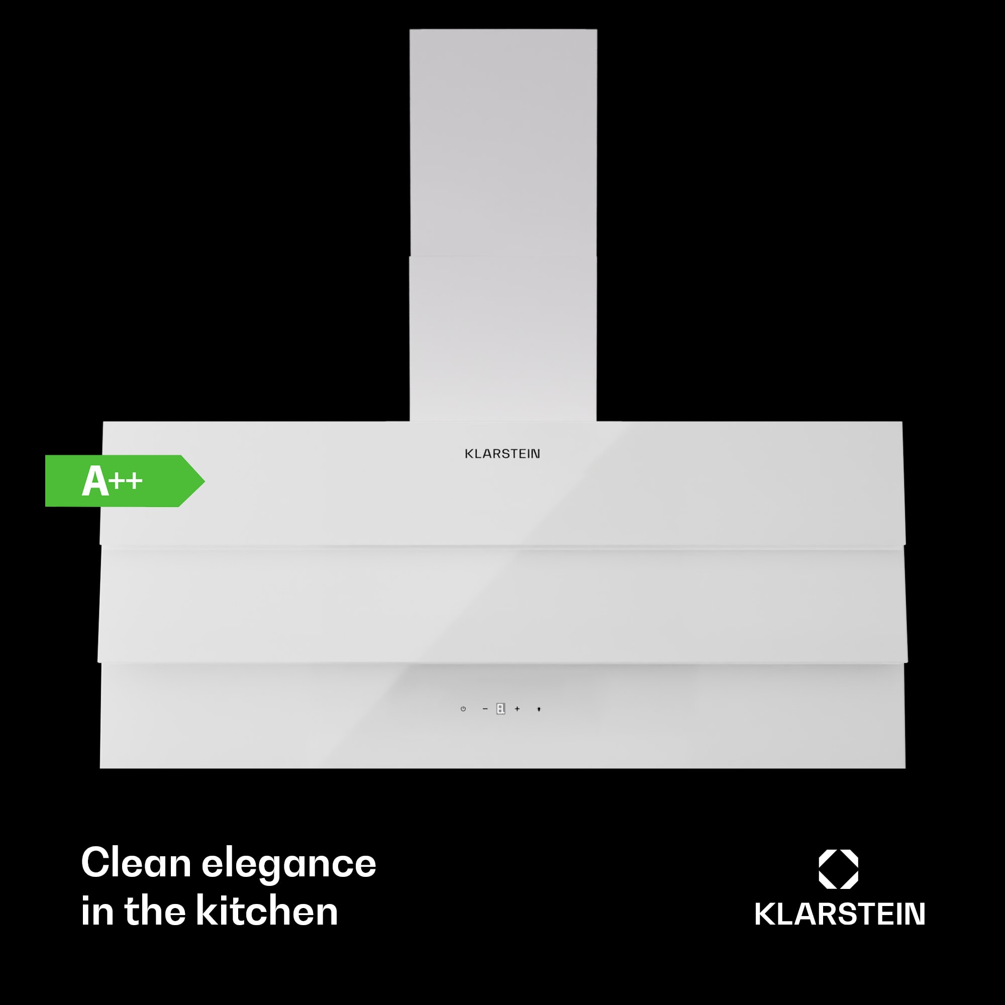Klarstein Antonia 90 extractor hood 90 cm 247 m³/h touch EEC A++ glass