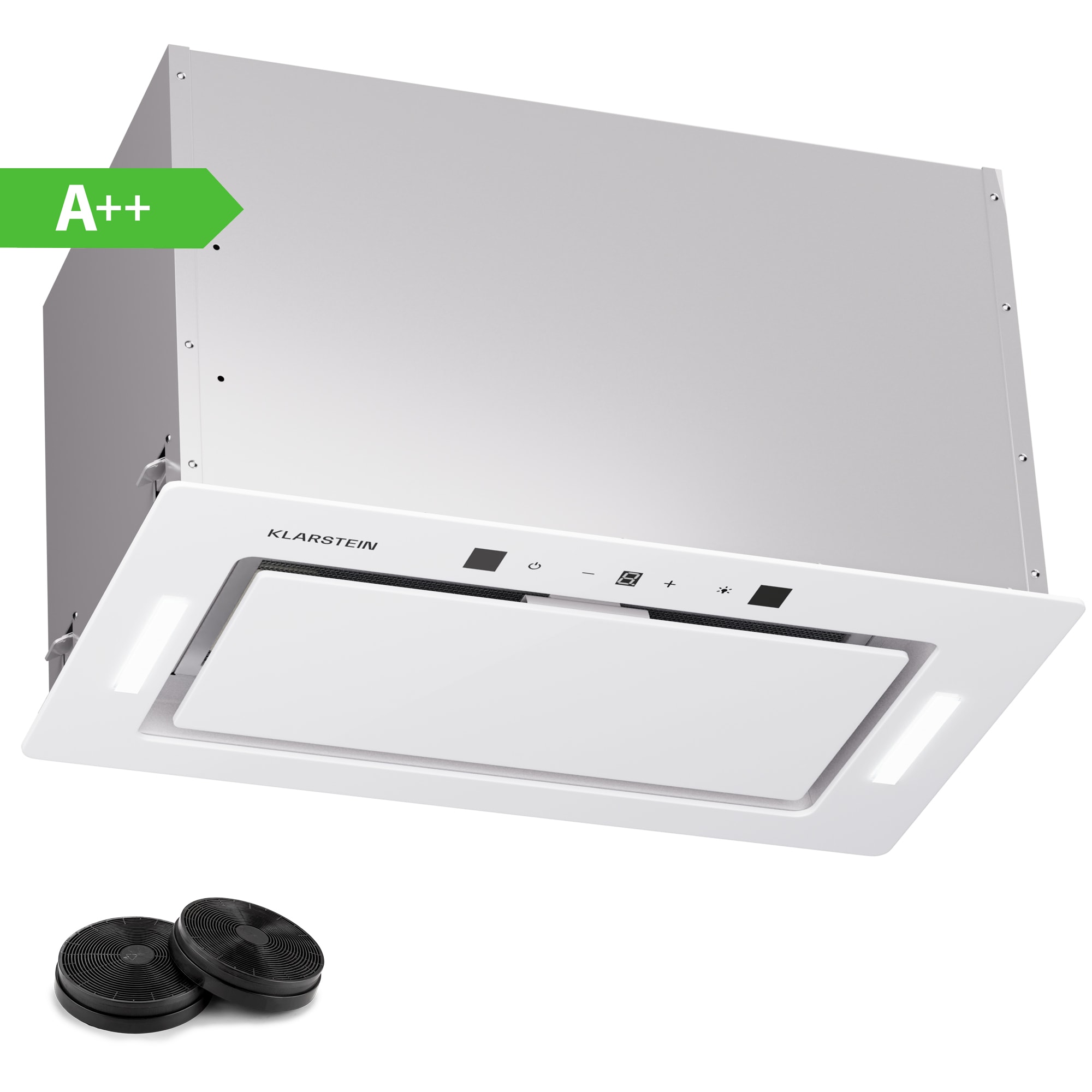 Klarstein Hektor Eco hotă 52 cm 466 m³/h control tactil sticlă