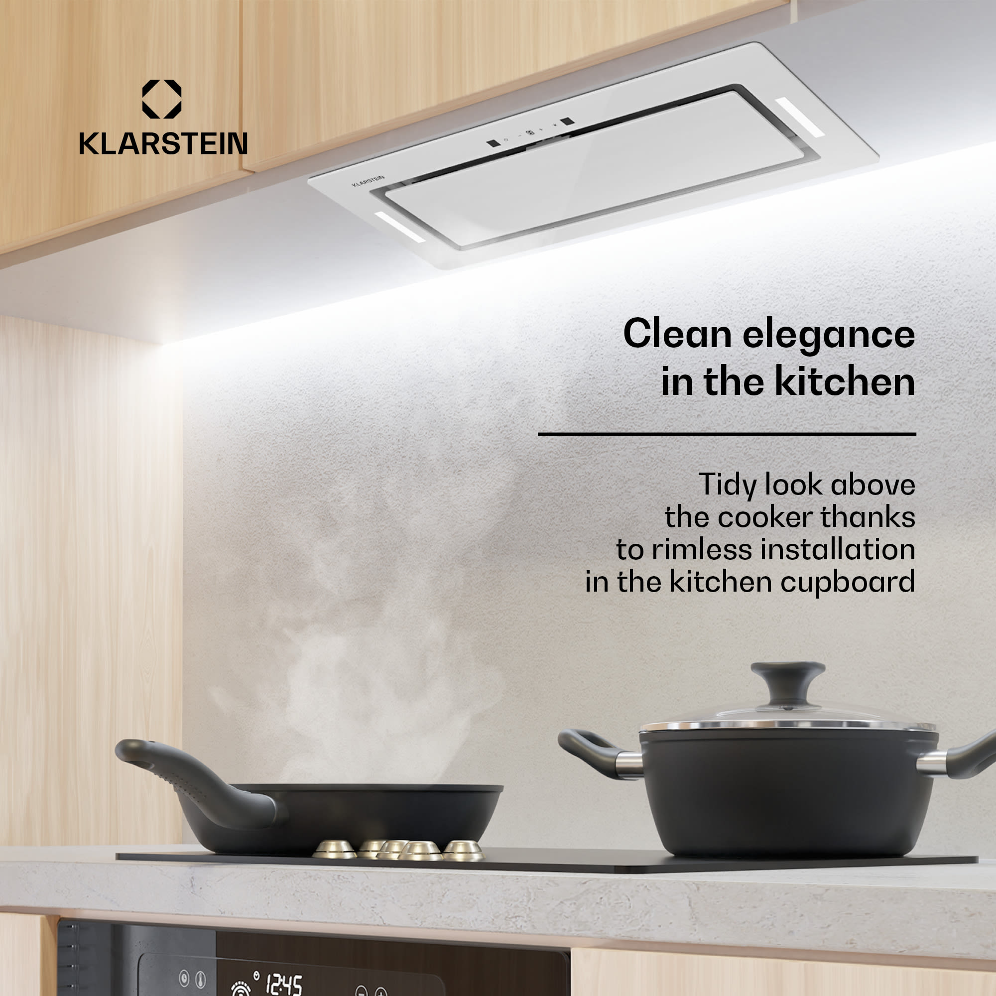 Klarstein Hektor Eco fan module 72 cm 466 m³/h touch glass