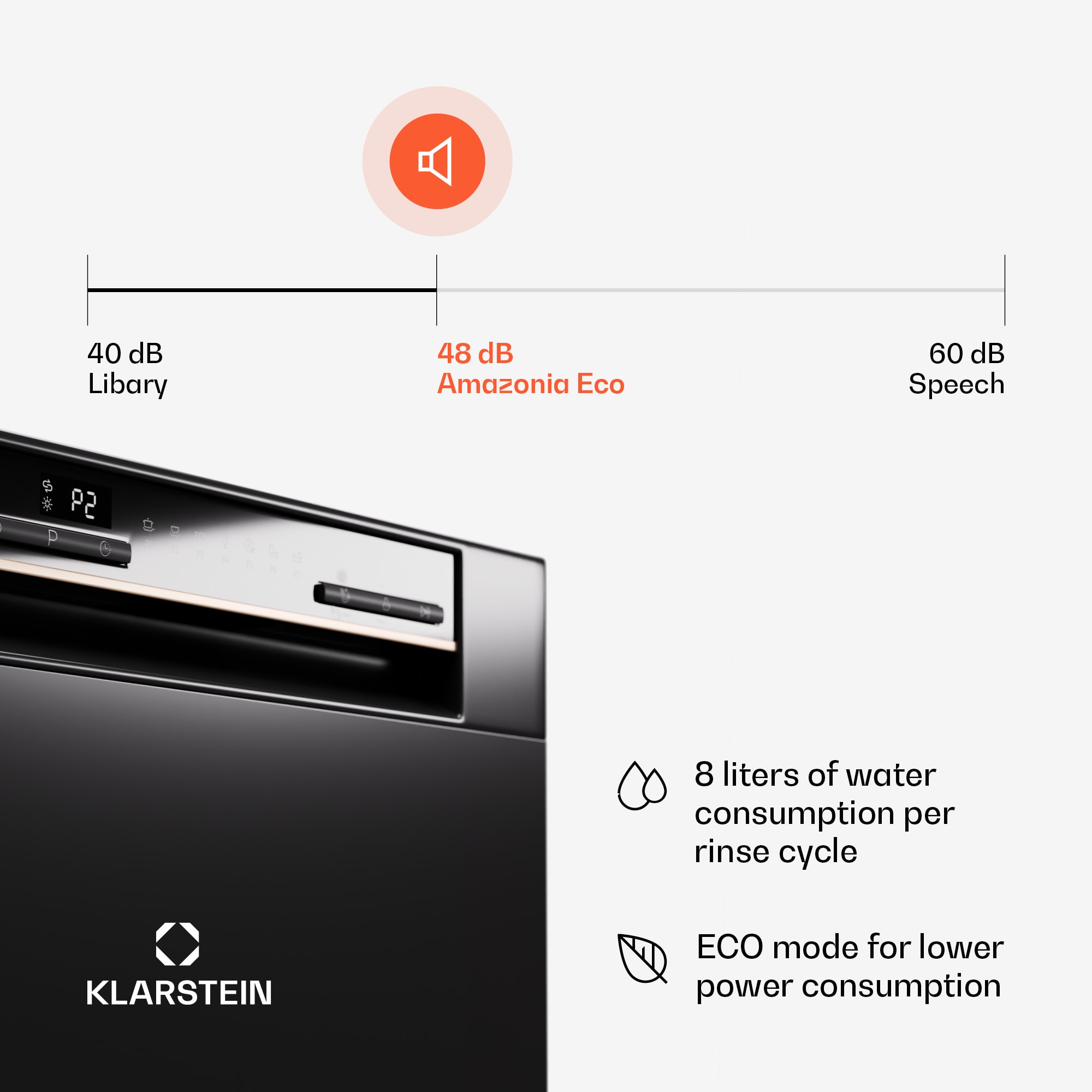 Klarstein Amazonia 8 dishwasher