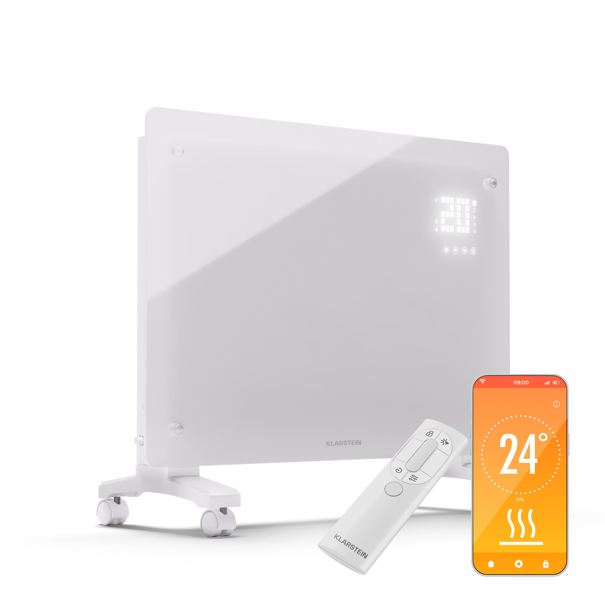 Klarstein Bornholm Smart 1500 încălzitor cu convecție 1500W WiFi LED IP24