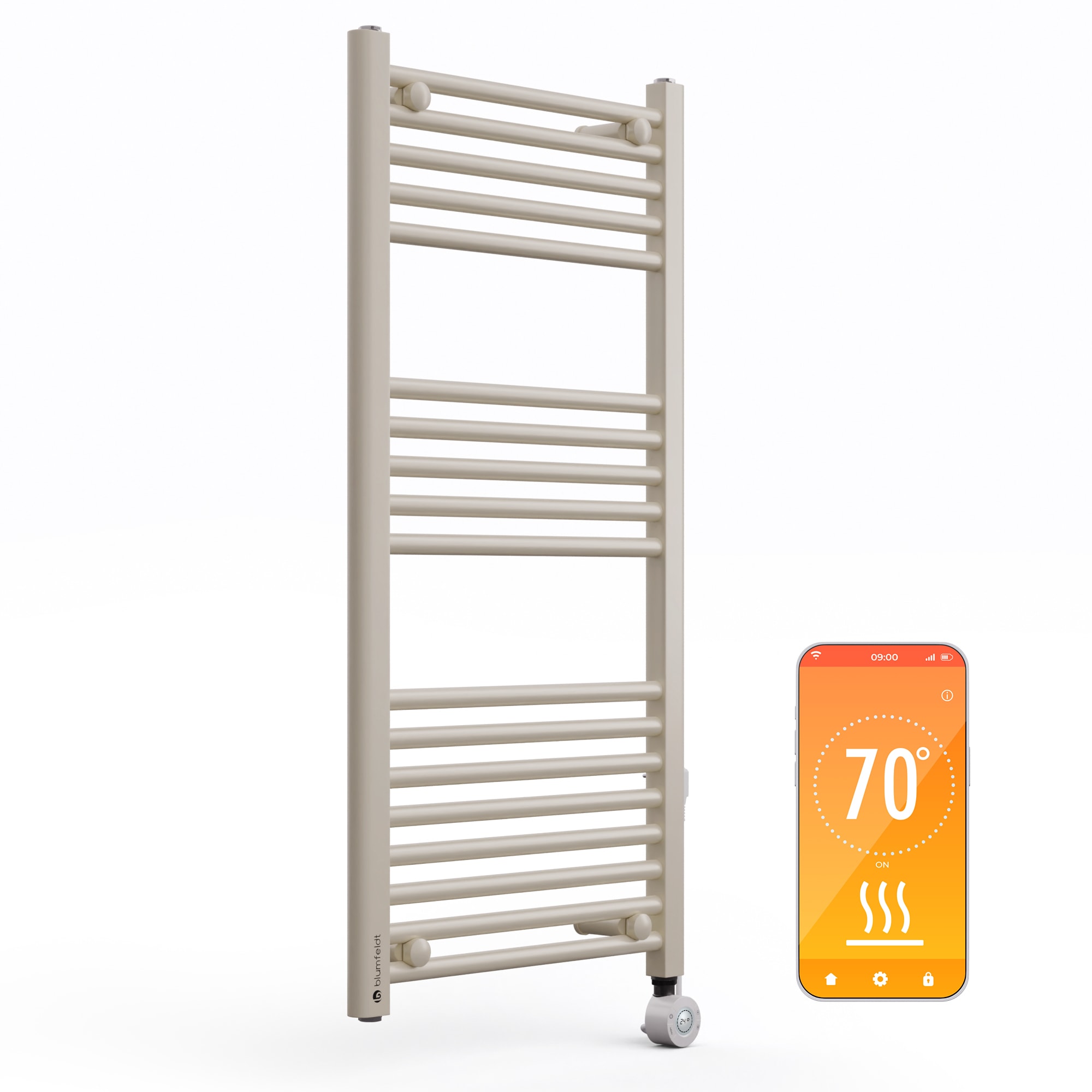 Blumfeldt Harrison Smart electric radiator 400 W app 50 x 100 cm 3 towel warmers