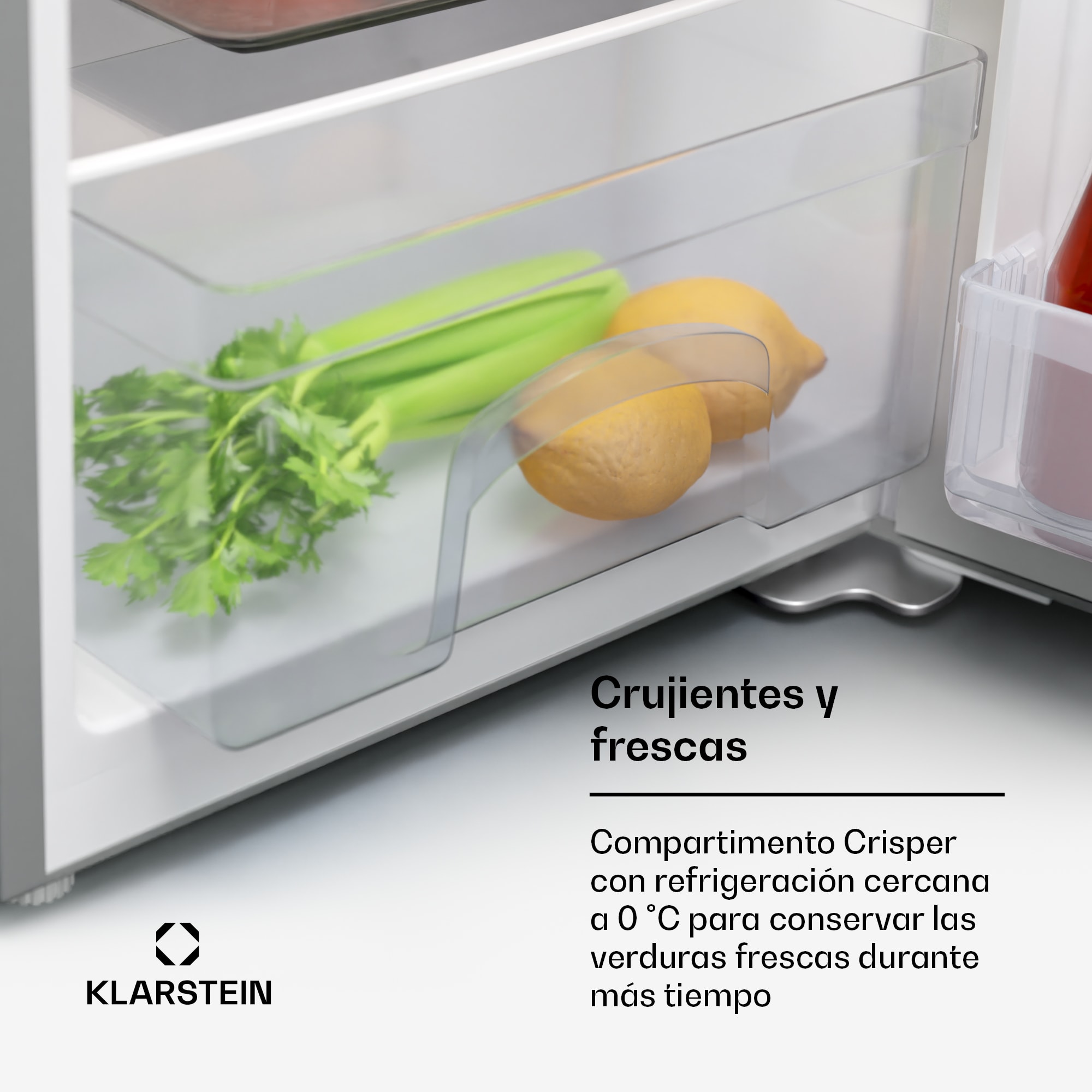 Klarstein Cool Cousin combi de frigorífico y congelador 70/11 Litros 40 dB
