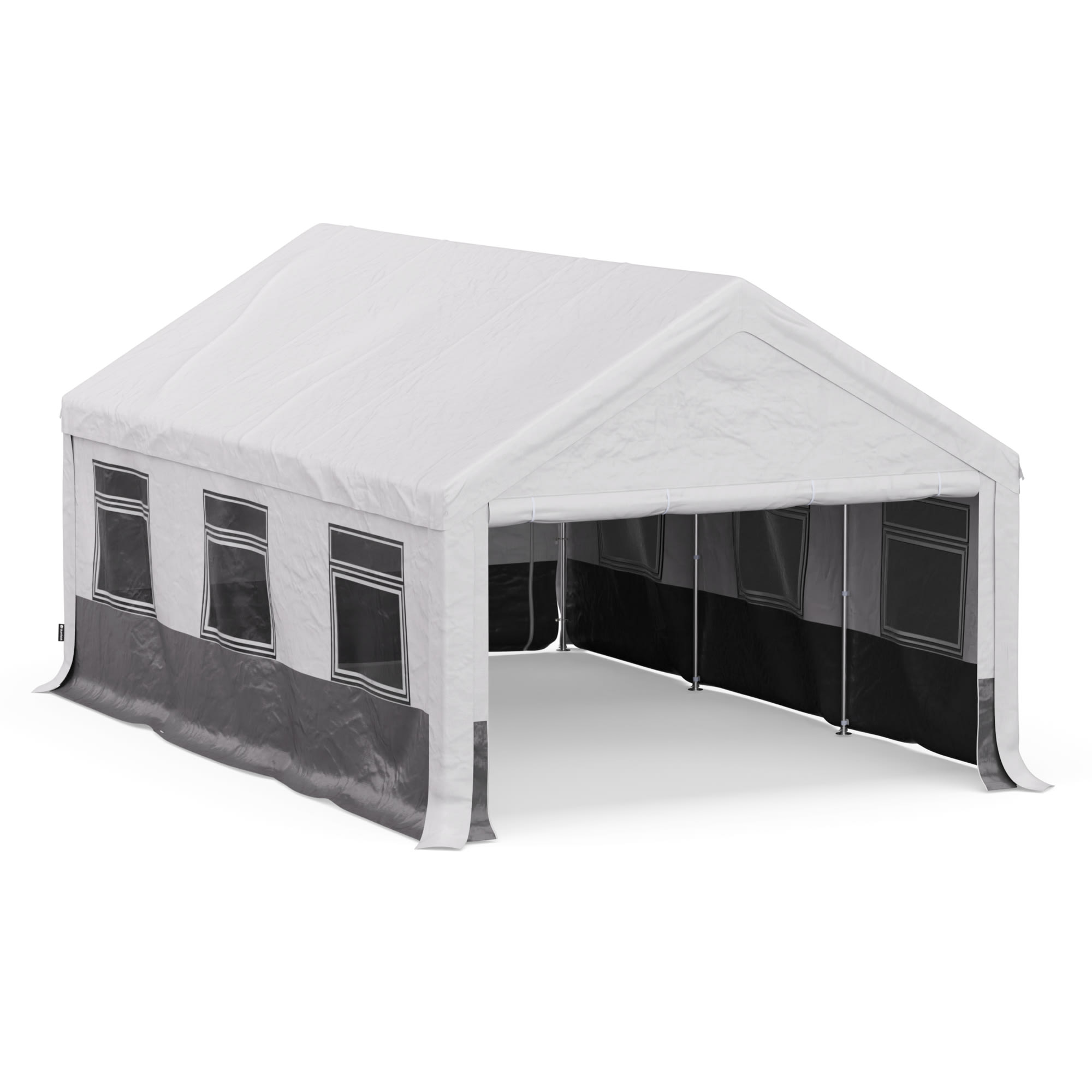 Blumfeldt Party Haven Zelt 598x386x300 cm wetterfestes Gewebe Stahlrahmen einfacher Aufbau mit Seitenwänden