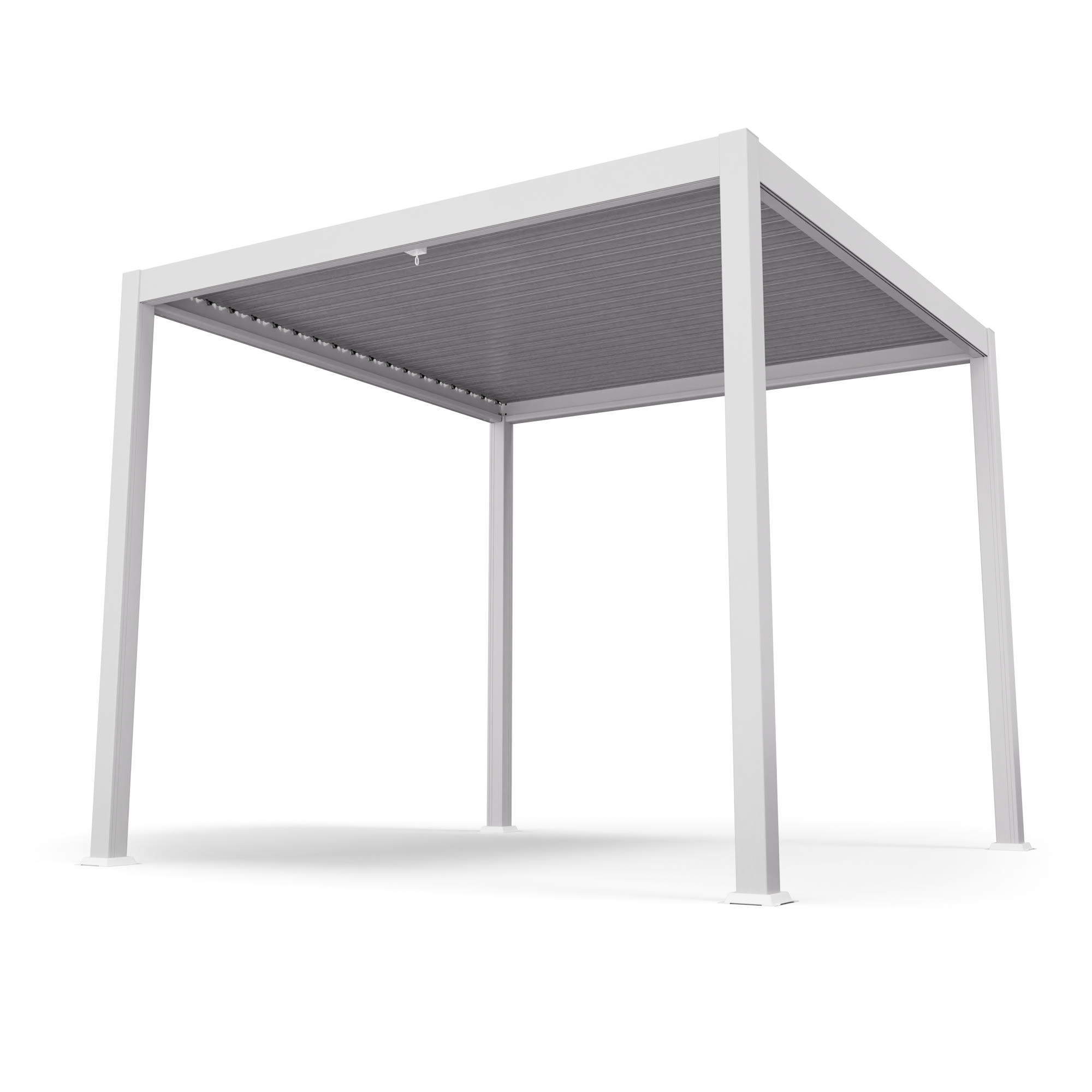 Blumfeldt LuminaHaven gazebo 3x3 m galvanised slatted steel roof protects against sun, rain and wind