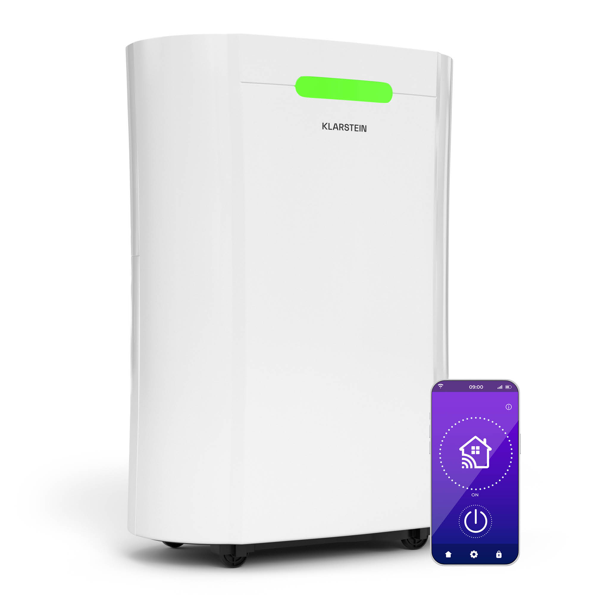 Klarstein AeroDry Smart 12L dehumidifier | 12L/day | 18 m² | humidity sensor | app control | 135 m³/h
