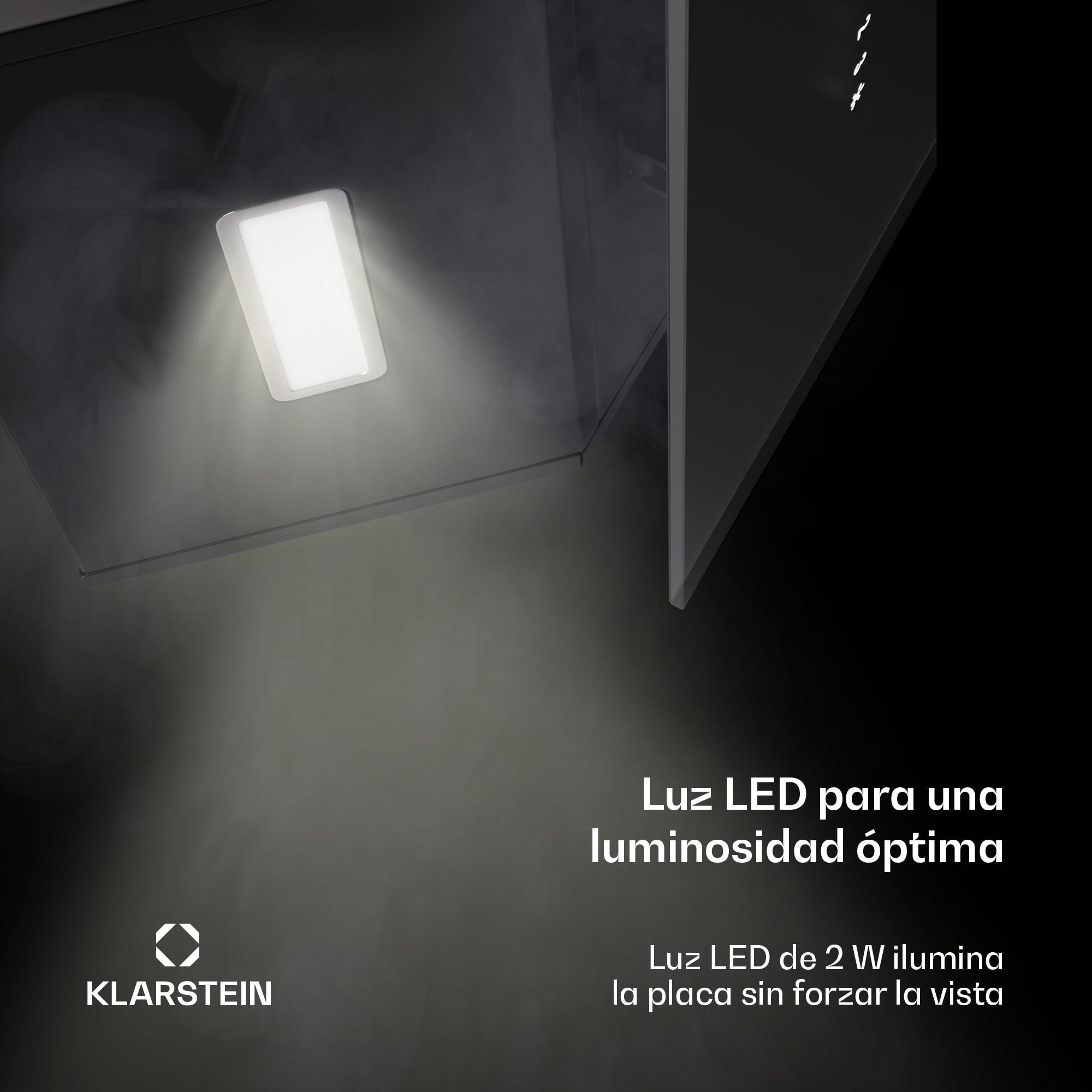 Klarstein Campana extractora Alina | 40 cm | 570 m³/h | Silenciosa | EEC A