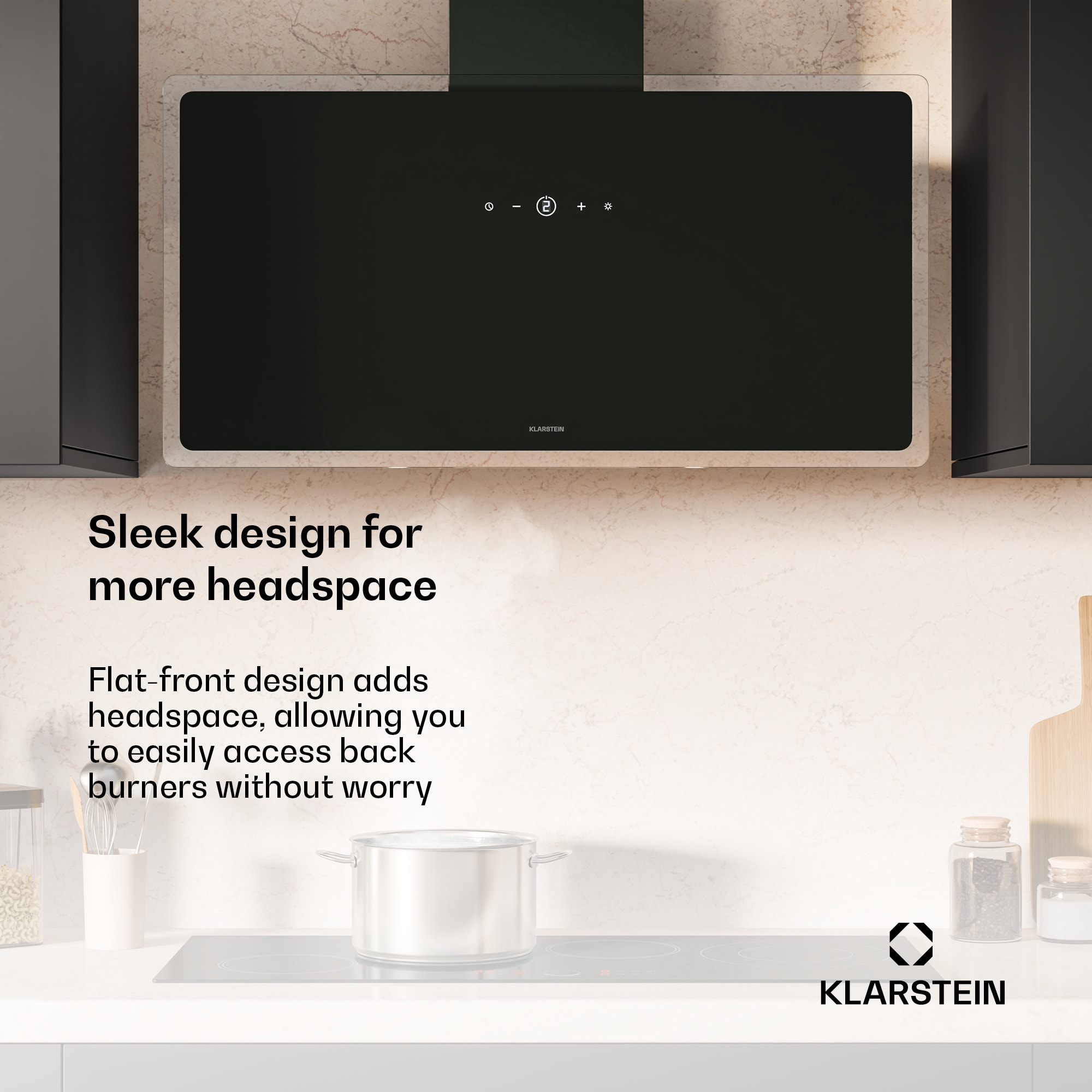 Klarstein AlizeEdge extractor bonnet | Touch | Flat | Quiet | Construction | A+