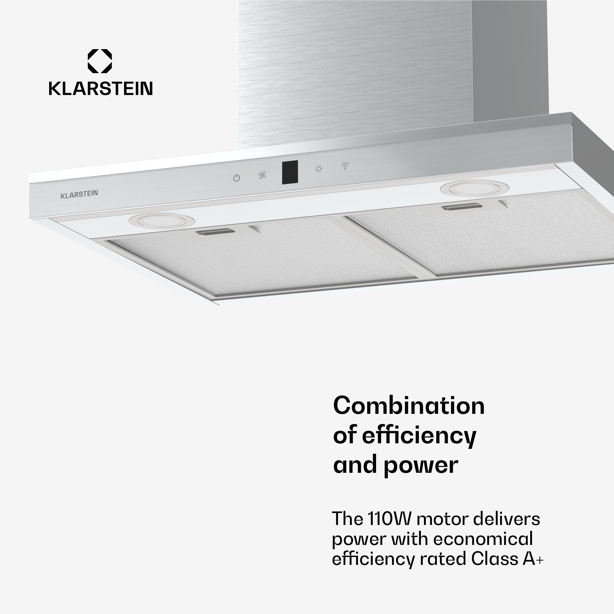 Klarstein Auriana extractor bonnet | Ambient Light | 700 m³/h | WiFi | Touch | LED