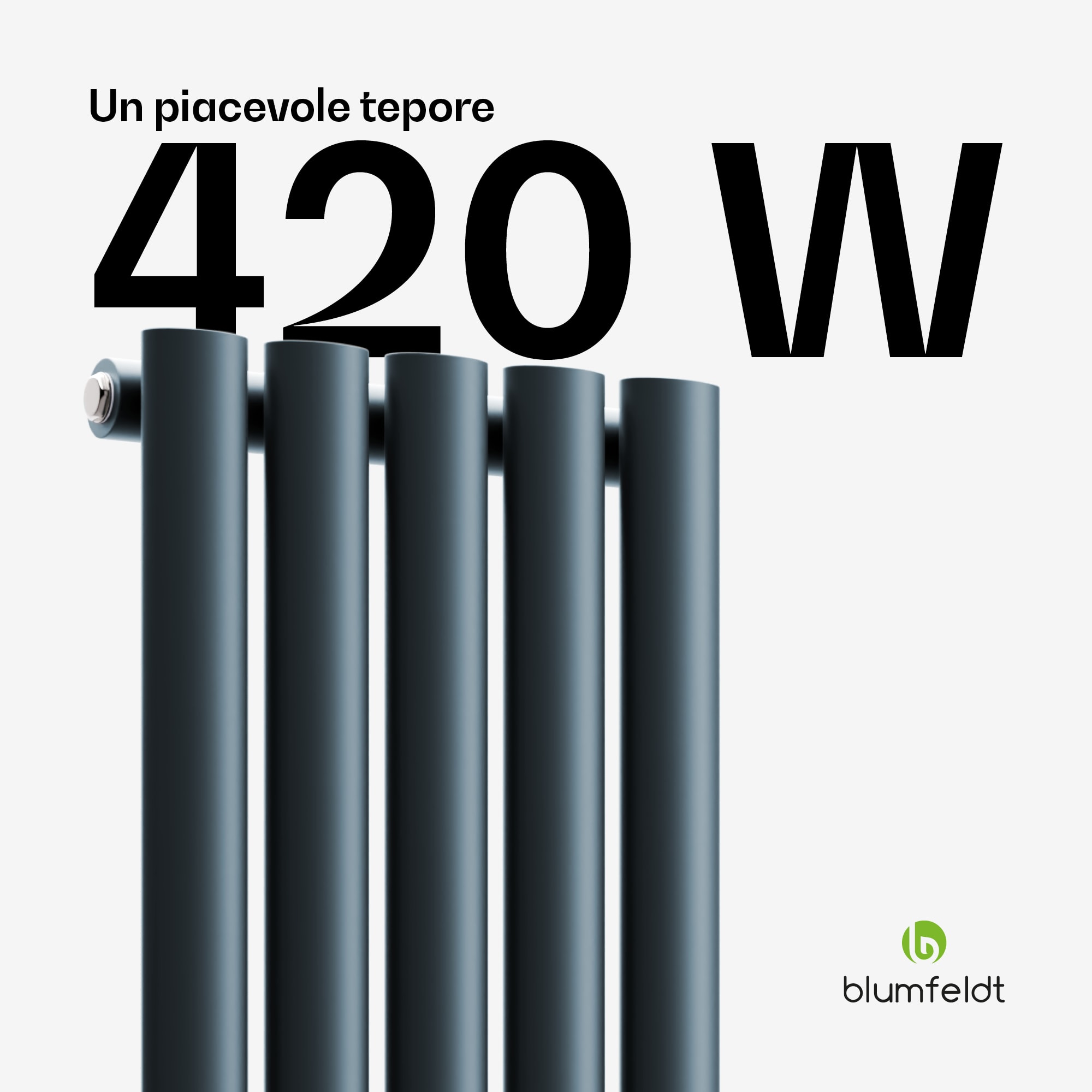 Blumfeldt Tallheo - Radiatore, 60x30, 420 W - 2