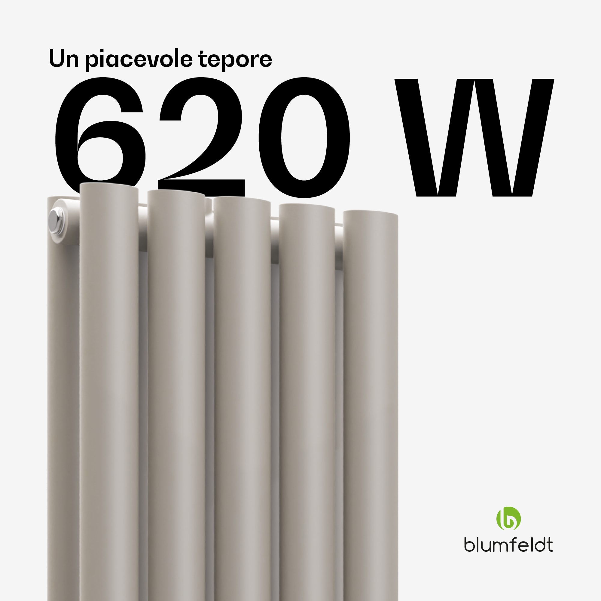 Blumfeldt Tallheo - Radiatore, 120x30, 620 W - 2