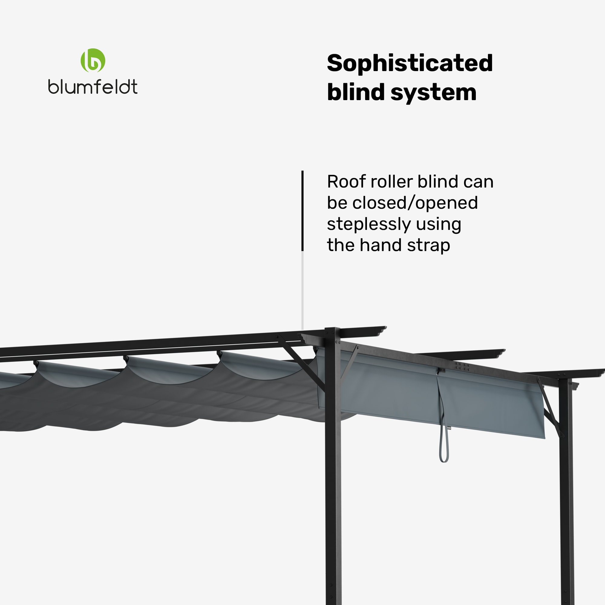 Blumfeldt Pantheon Robust pergola 3x4m weather-resistant powder-coated steel