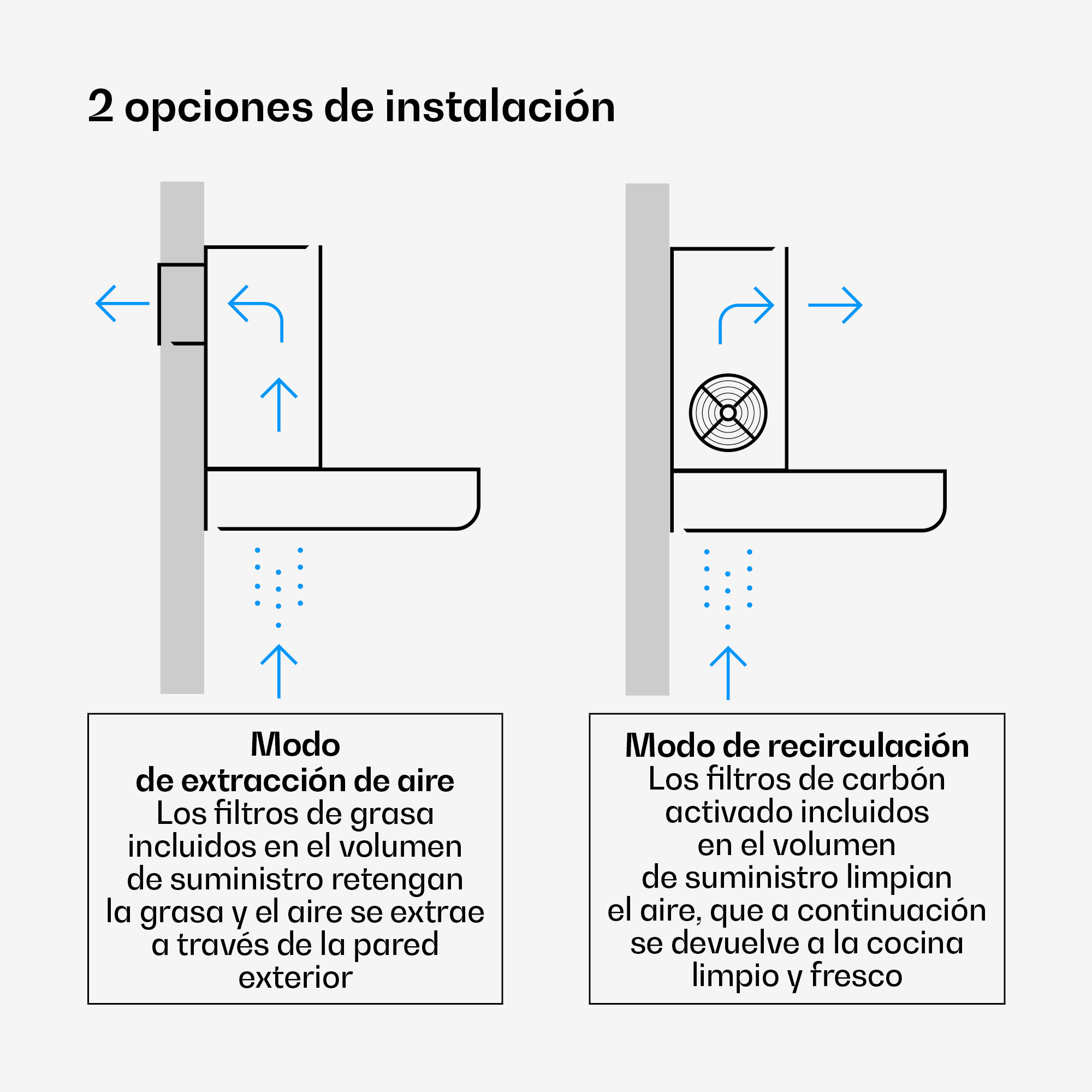 Klarstein Velaire campana extractora | Elegante, minimalista, potente | Clase de energía A++ | 600 m³/h | 60 cm