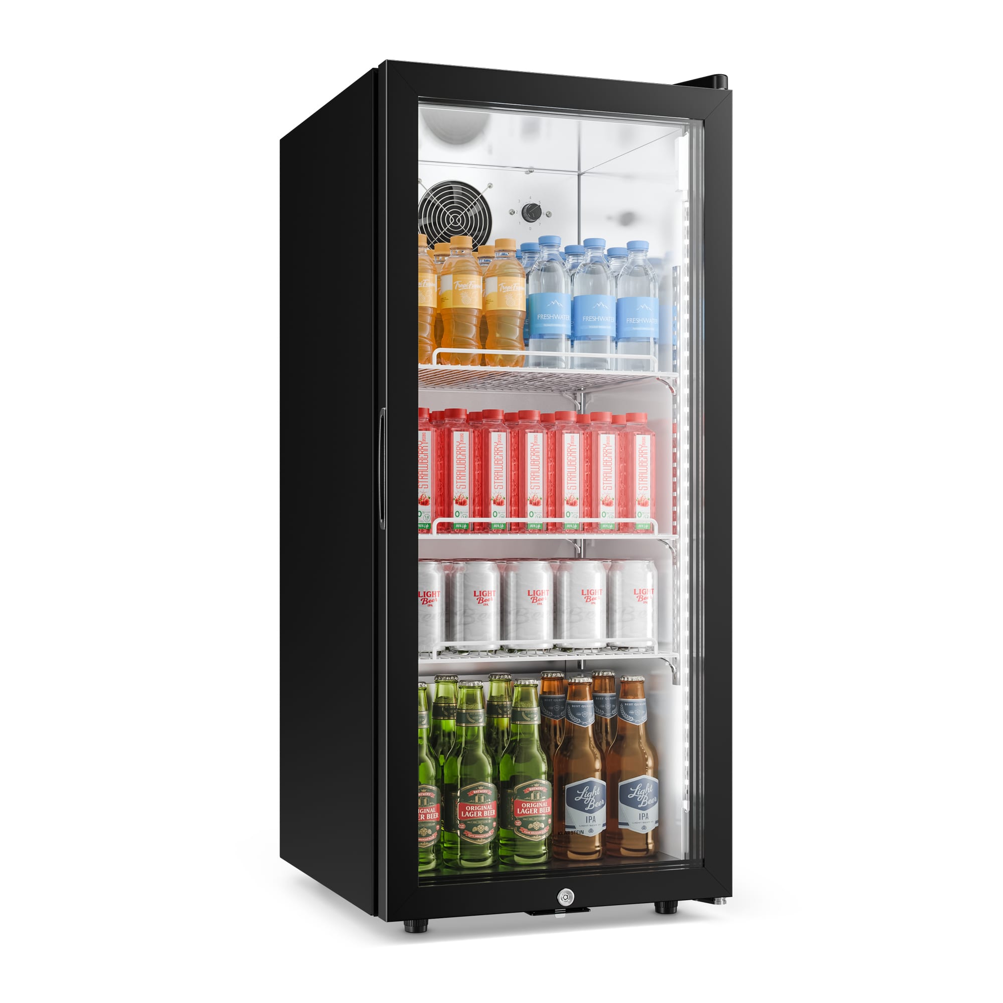 Klarstein GrandCooler Gastro chladič nápojov | 106 x 46 cm | LED vnútorné osvetlenie | Čierny