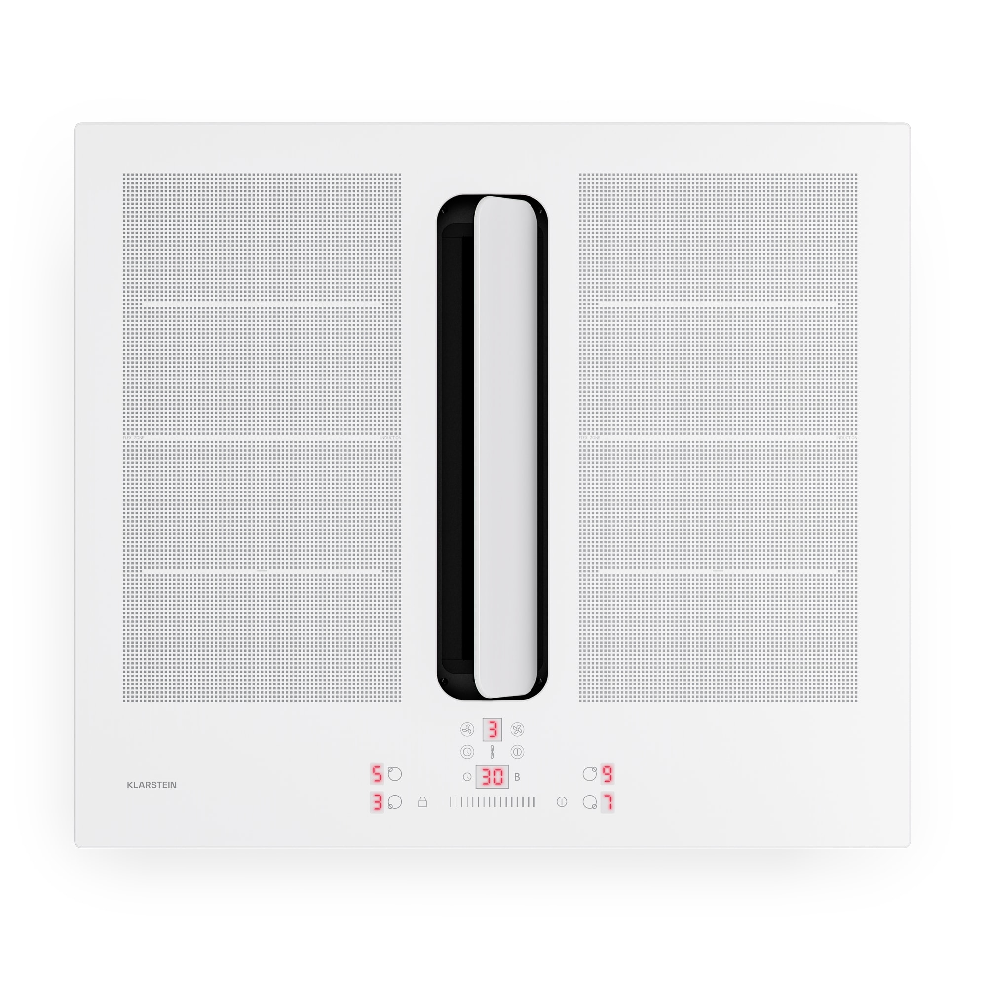 Fotografie produktu: Klarstein ChefFusion indukční varná deska s digestoří |  4 varné zóny |  7200 W |  504,3  m³/h | 60 cm