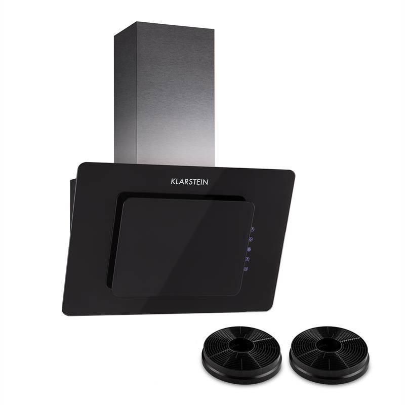 Klarstein Lorea 60 Cooker Extractor Hood Including Activated Carbon Filter | Black