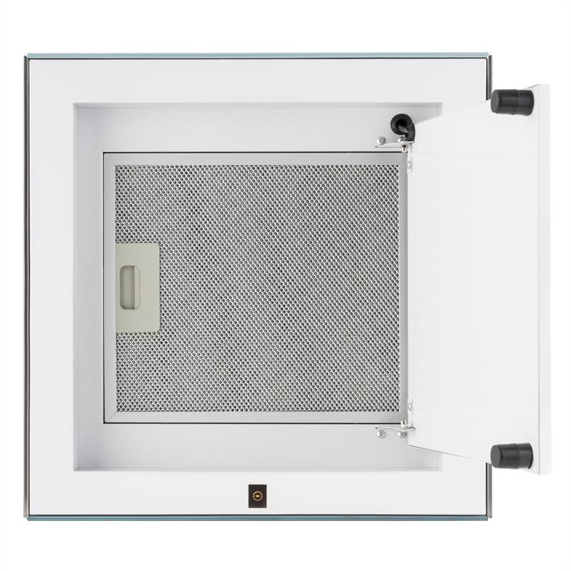 Klarstein Kronleuchter Campana extractora Set de circulación de aire Filtro de carbón activo Blanco