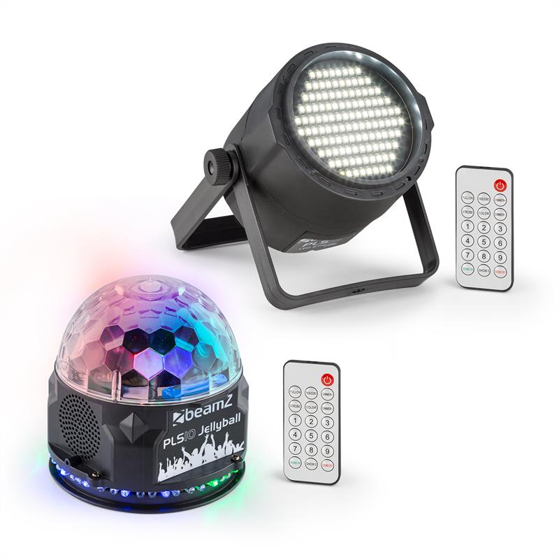 PLS10 Set V1 Jellyball 48 RGB-LEDs PLS15 Strobe LED-Stroboskop