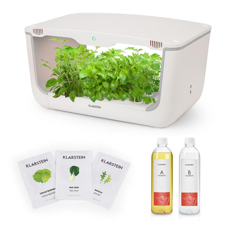 GrowIt Farm Starter Kit Salad 28 Pflanzen 48W 8 Ltr Salad-Seeds Nährlösung