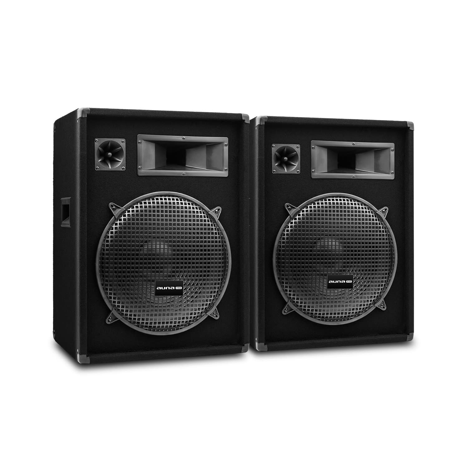 PW-1522 MKII passives PA-Lautsprecher-Paar 15" (38cm) Subwoofer 400W RMS / 800 Wmax. 3-Wege