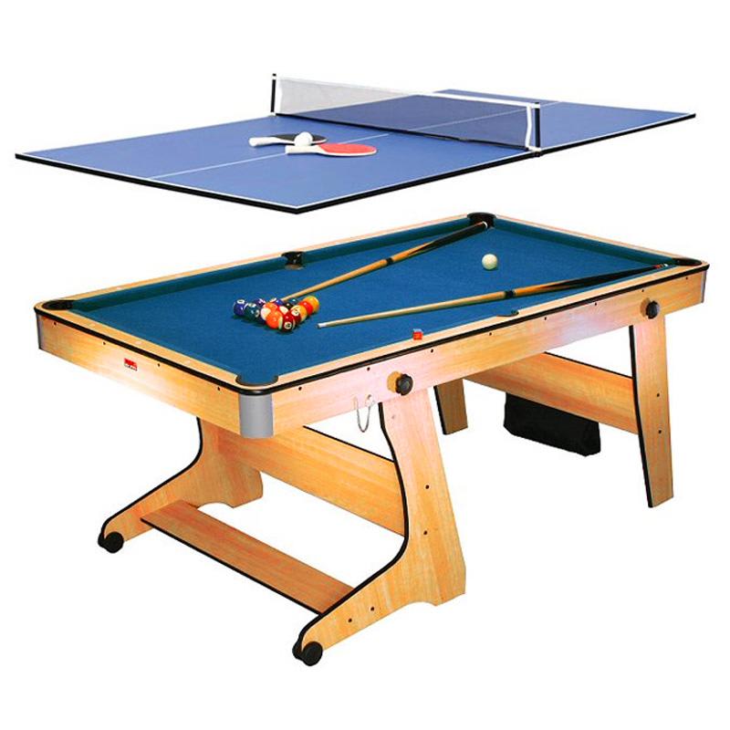 Levně Riley FP-6TT, sklopitelný kulečníkový stůl s deskou pro stolní tenis