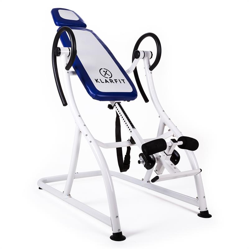 E-shop KLARFIT Relax Zone Pro, inverzná lavica, nosnosť do 150 kg, modrá