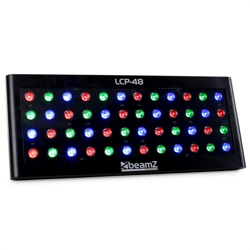 E-shop Beamz LCP-48, LED farebný panel, 48 x 1 W RGW, DMX