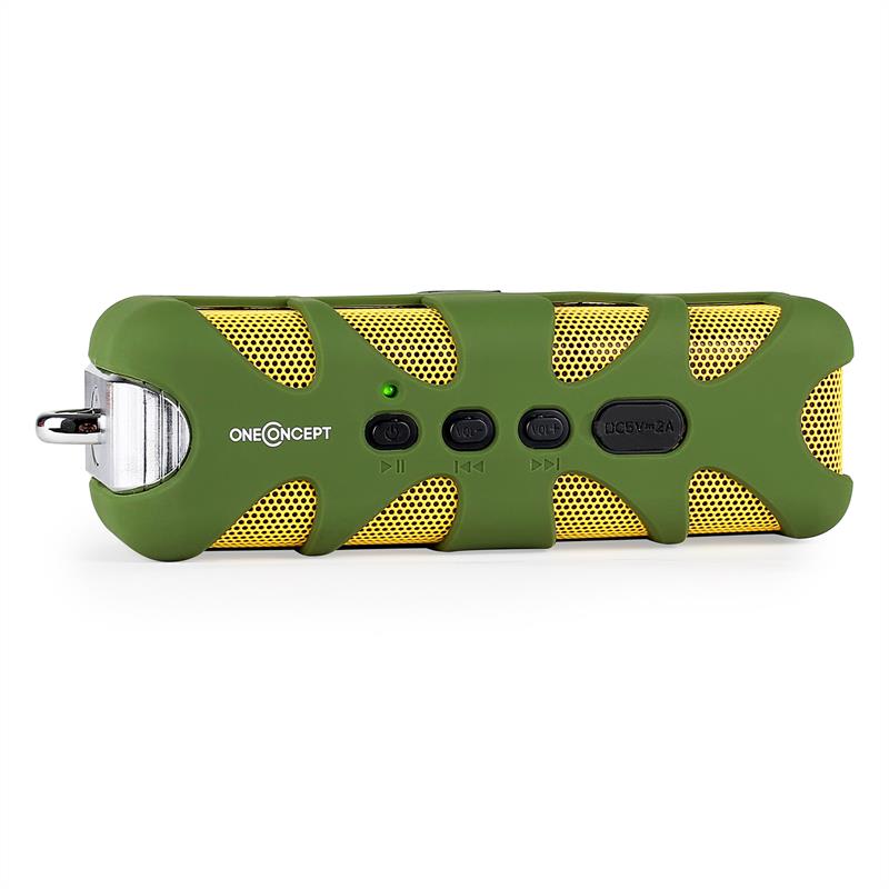 OneConcept Difuzor Orange Know Bluetooth verde AUX baterie