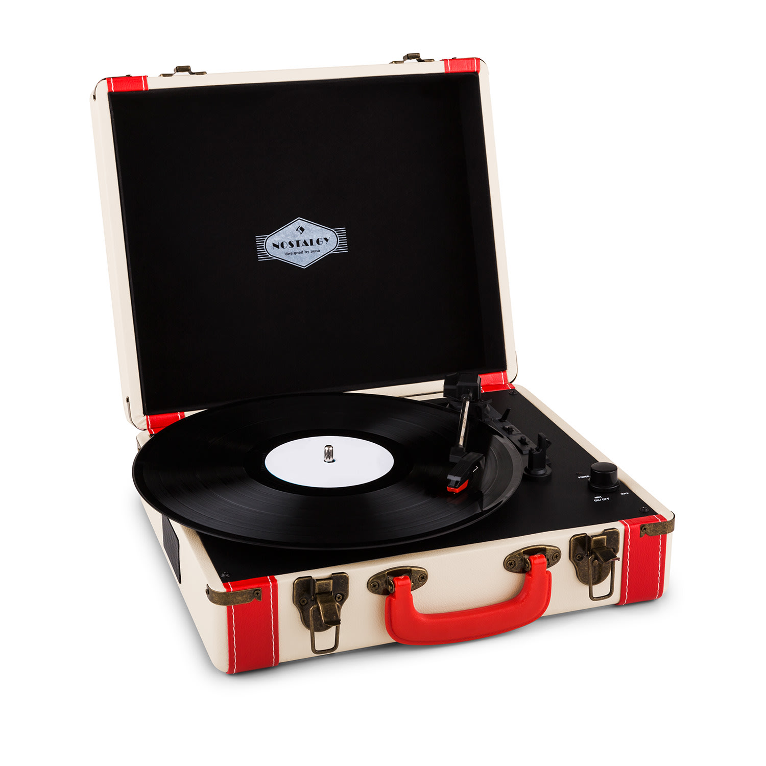 Auna Jerry Lee Retro Platane LP USB alb