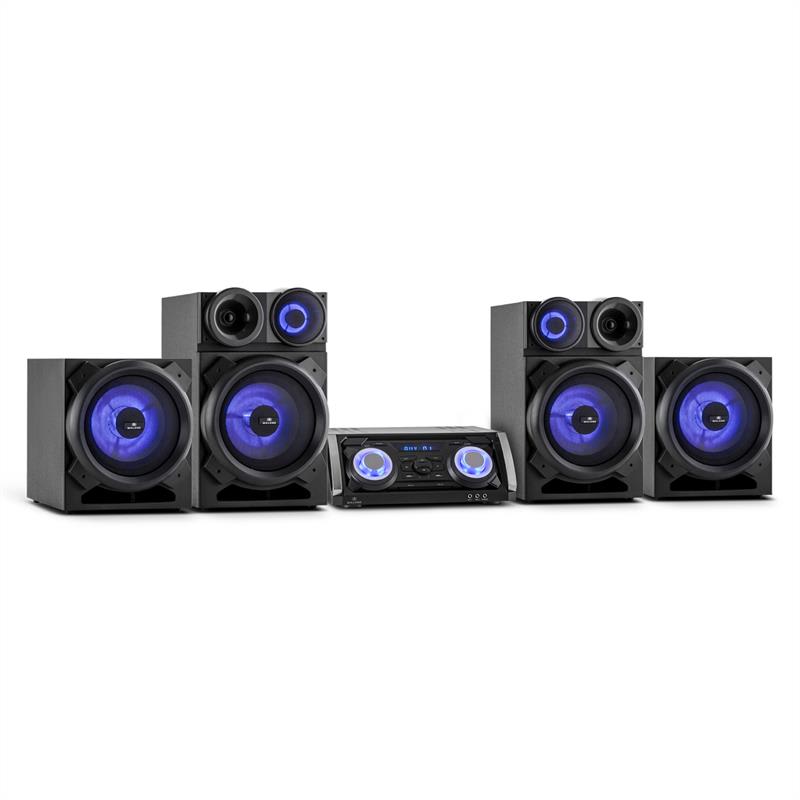 Levně Malone Mega Sound, 720W, zvukový systém s bluetooth, DVD, HDMI, FM, USB, AUX