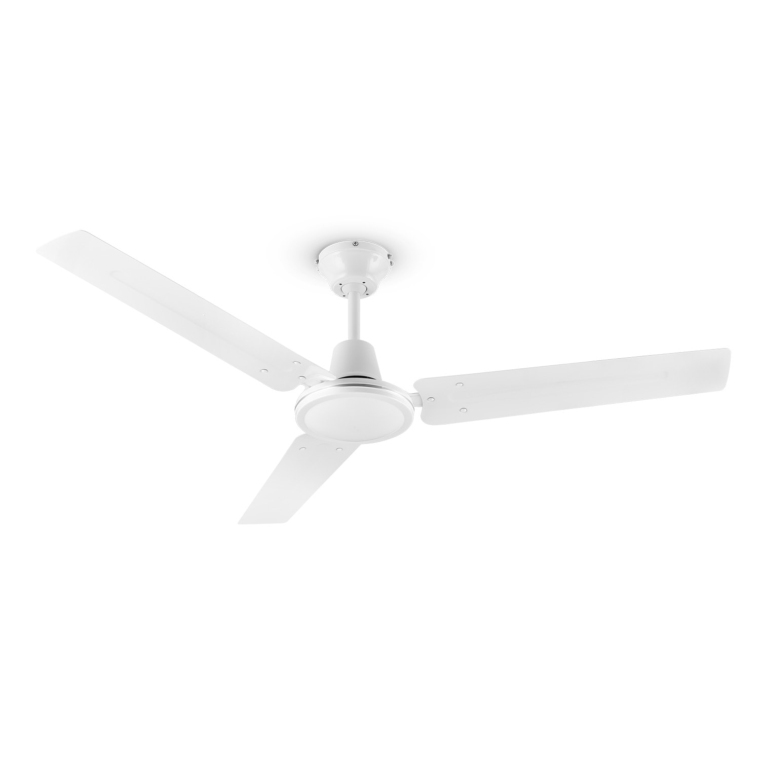 E-shop Klarstein Spin Doctor, stropný ventilátor, 55 W, 122 cm, 3 ramená, nehrdzavejúca oceľ, biely