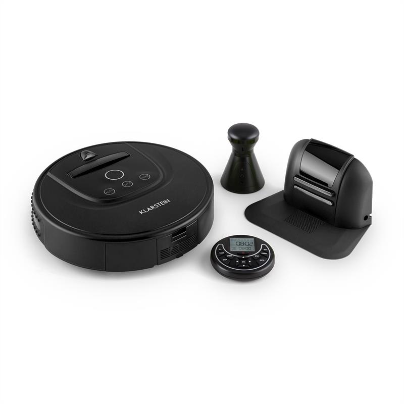 Klarstein Cleanhero, robotický vysavač, automatický, dálkové ovládání, černý