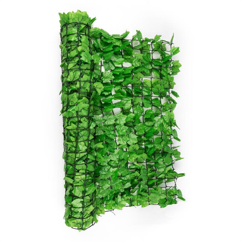 Levně Fency Bright Ivy, plot na ochranu před pozorováním, ochrana před větrem, 300 x 100 cm, břečťan, světle zelený