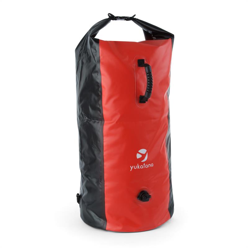 Yukatana Quintono 100 trekking hátizsák, 100 liter, vízálló, fekete/piros