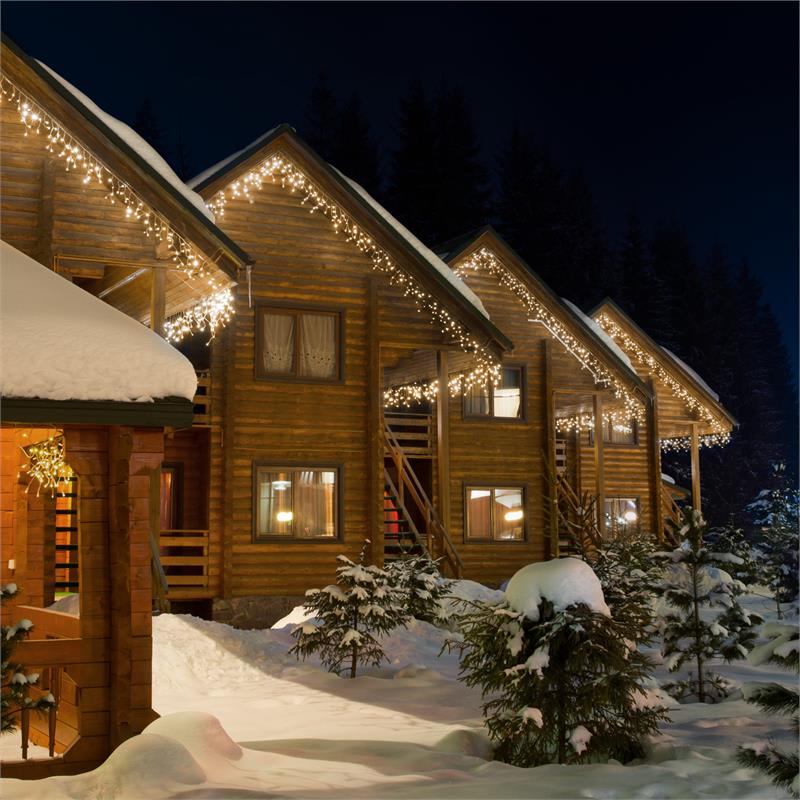 Levně Blumfeldt icicle-4800-ww led vánoční osvětlení, rampouchy, 24m, 480 led světélek, teplá bílá barva
