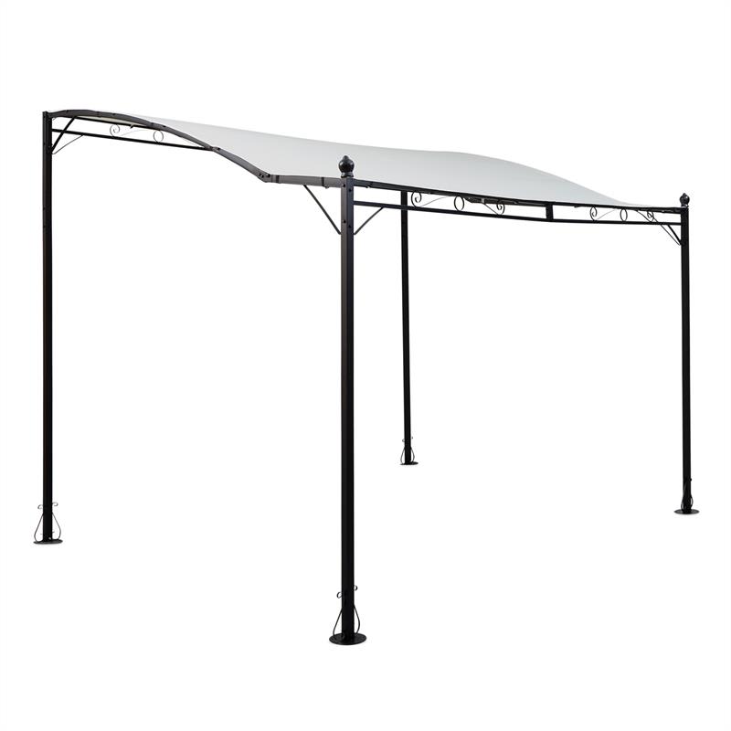 E-shop Blumfeldt Allure, pergola, prístrešok, pavilón, 300 × 250 cm, polyester, svetlá béžová