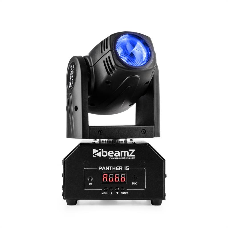 Beamz Panther 15 Pocket, otočná hlavice pro světelné efekty, 4 v 1 CREE LED diody, 10 W