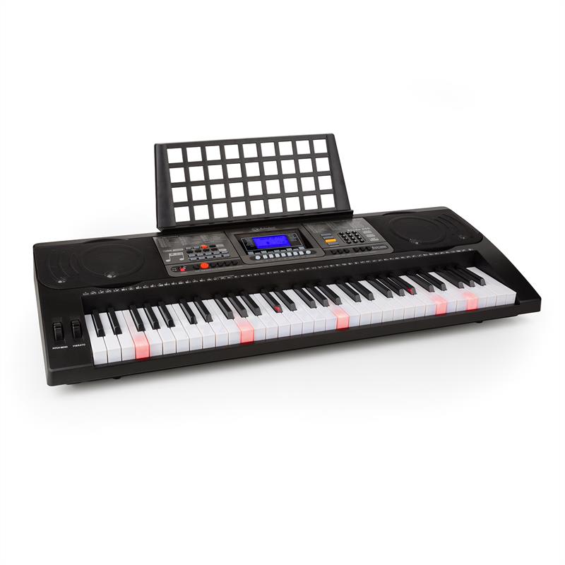 SCHUBERT Etude Tastatură de învățare 450 USB 61 taste, USB MIDI player, taste iluminate, afișaj LCD, negru