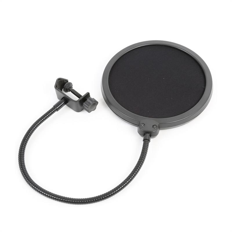 E-shop Vonyx M06 mikrofónový pop filter 6'' ochranná clona, flexibilný husí krk