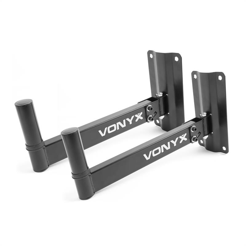 Vonyx WMS-02, nástěnný držák na reproduktory, 2 kusy, 35 mm příruba na stativ, nosnost 25 kg